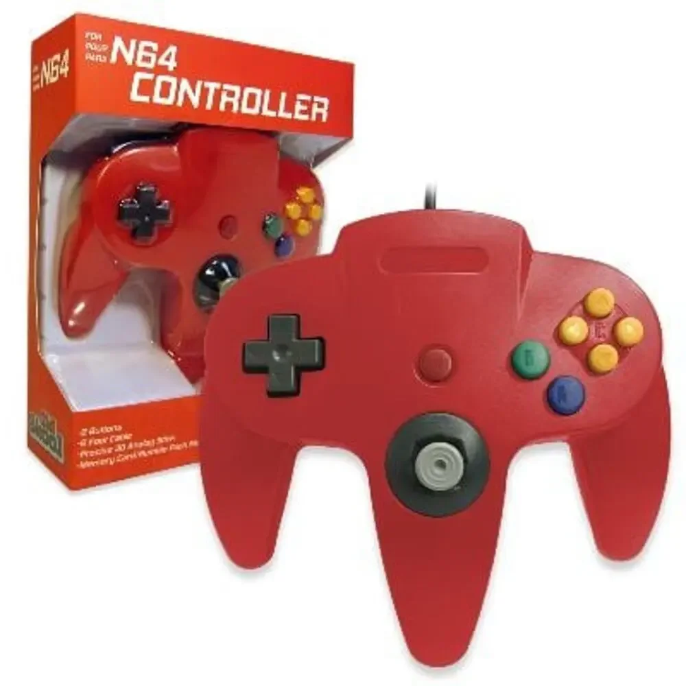 2 N64 Controllers - Red & Blue (NEW) - Nintendo - Nintendo64 - Old Skool